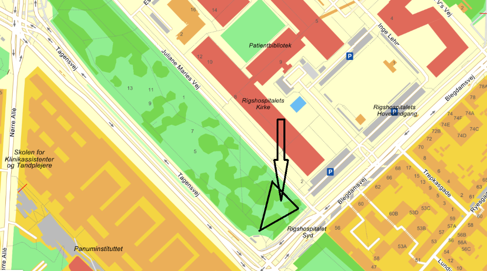 Kort over Amorparken